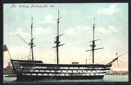 AK Portsmouth, HMS Victory in harbour, Kriegsschiff