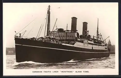 AK Passagierschiff Montrose verlässt den Hafen, Canadian Pacific Liner