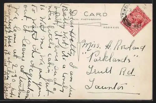 AK Passagierschiff RMS Alaunia auf hoher See