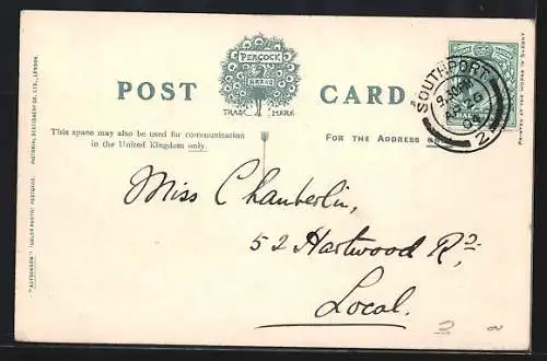 AK Passagierschiff RMS Ivernia vor der Küste vor Anker liegend