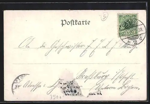 Passepartout-Lithographie Wilhelmshöhe b. Cassel, Orangerieschloss, Schloss, Herkules, Fontaine im Kleeblatt