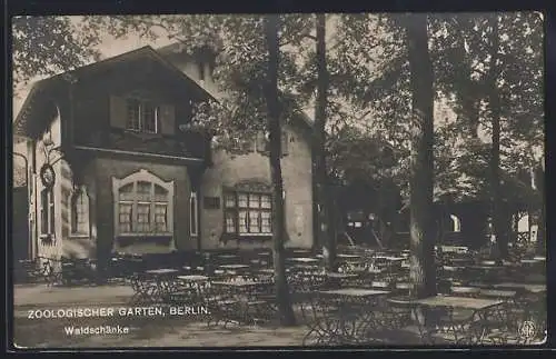 AK Berlin, Zoologischer Garten, Gasthaus Waldschänke
