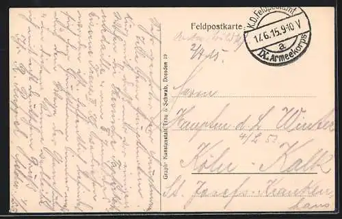 AK Kgl. Landwehr Infanterie-Regt. Nr. 53, Sturm mit Germania