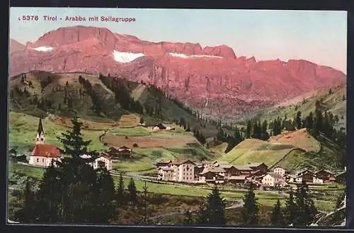 AK Arabba, Gesamtansicht mit Sellagruppe