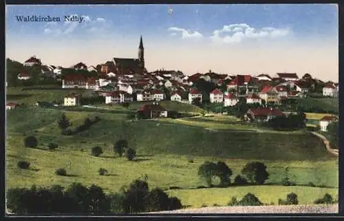 AK Waldkirchen / Ndb., Ortsansicht aus der Vogelschau