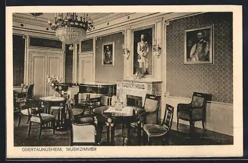 AK Falkenstein / Taunus, Musikzimmer Obertaunusheim