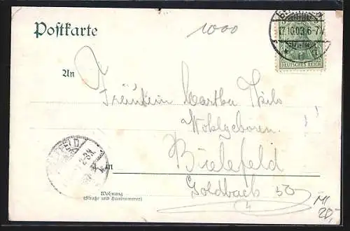 AK Berlin, Restaurant Casino, Taubenstrasse 34, Innenansicht