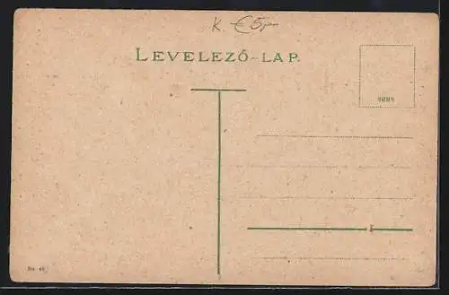 AK Budapest, Partie mit Strassenbahn auf dem Josefs Ring