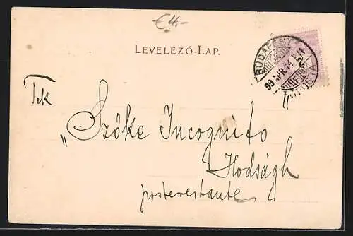 AK Budapest, Petöfi-Monument