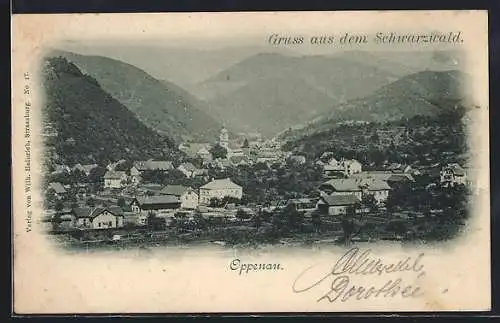 AK Oppenau / Schwarzwald, Totalansicht