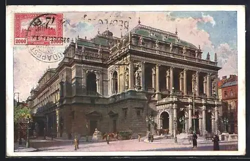 AK Budapest, Königl. ung. Oper im Sonnenschein