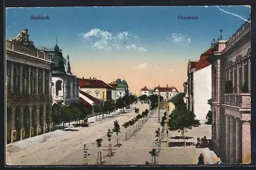 AK Szolnok, Utcareszlet, Strassenansicht