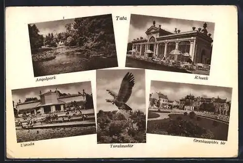 AK Tata, Angolpark, Kioszk, Orszaggyüles ter, Uszoda