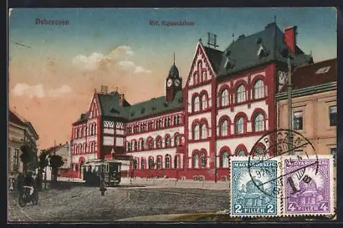 AK Debreczen, Ref. fögymnazium, Strassenbahn
