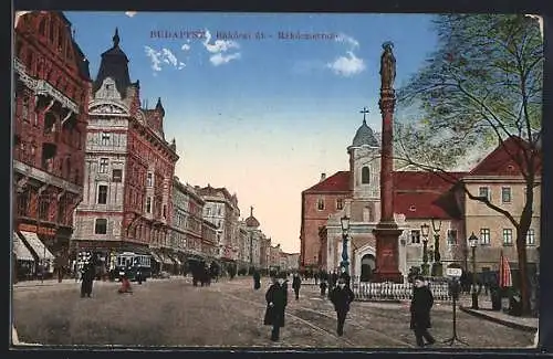 AK Budapest, Partie in der Rákóczistrasse