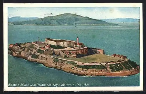 AK San Francisco, CA, Alcatraz Island in the Bay