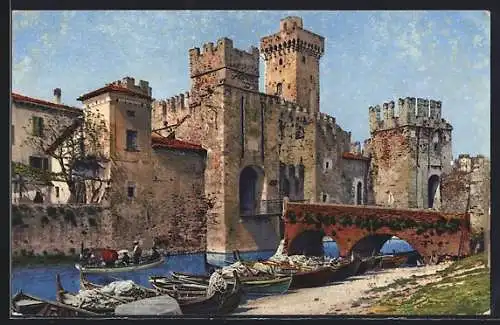 Künstler-AK Photochromie Serie 70 Nr. 1827: Burg in Südeuropa