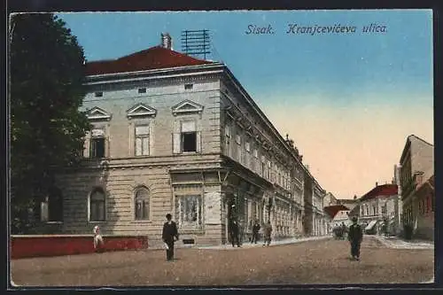 AK Sisak, Kranjceviceva ulica mit Passanten