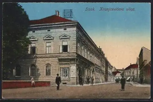 AK Sisak, Kranjceviceva ulica mit Passanten