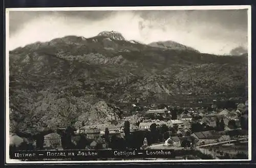 AK Cetinje / Cettigne, Teilansicht und Lovtchen
