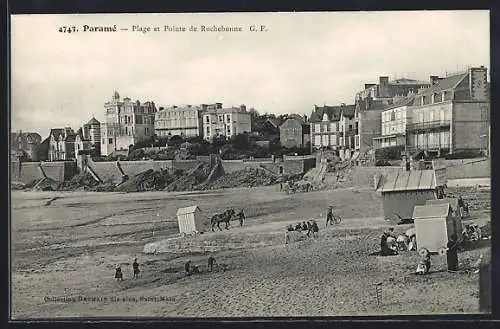 AK Paramé, plage et pointe de Rochebonne