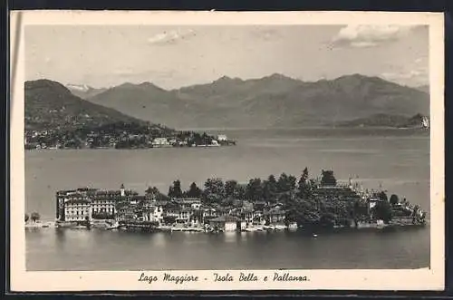 AK Isola Bella /Lago Maggiore, Veduta generale e Isola Pallanza