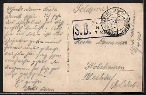 AK Threpail, Zerschossene Häuser und Schloss