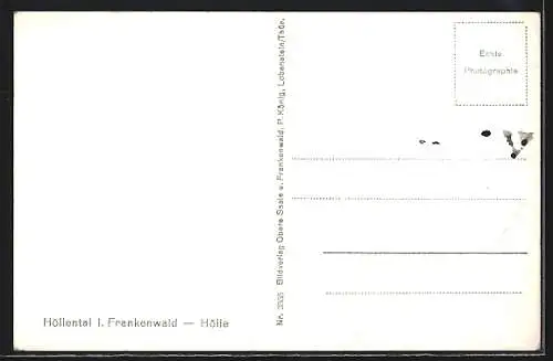 AK Höllental / Frankenwald, Ortsansicht aus der Vogelschau