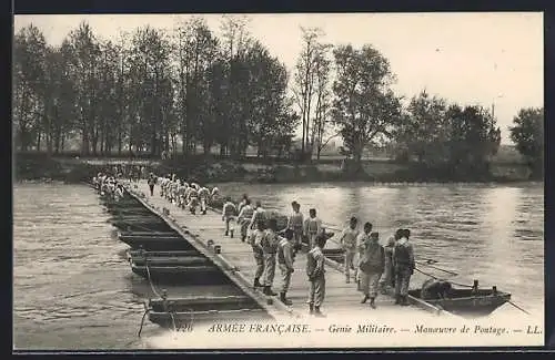 AK Armée Francaise, Génie Militaire, Manoeuvre de Pontage