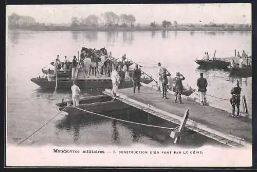 AK Manoeuvres militaires, Construction d`un Pont par le Génie