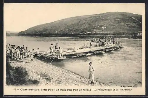 AK Construction d`un pont de bateaux par le Génie, Développement de la conversion