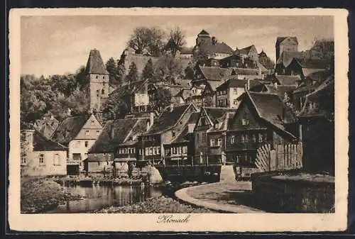 AK Kronach / Bayern, Teilansicht vom Ortskern