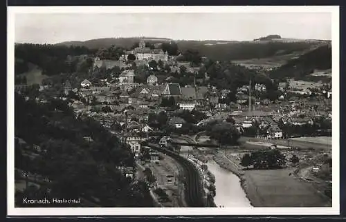AK Kronach / Bayern, Blick in das Haslachtal