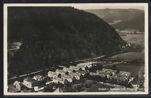 AK Gutach / Br., Ortsansicht vom Flugzeug aus