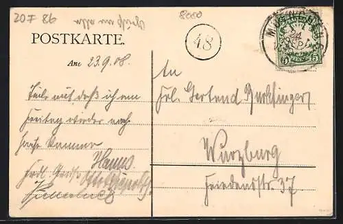 AK München, Blick auf das Volksbad