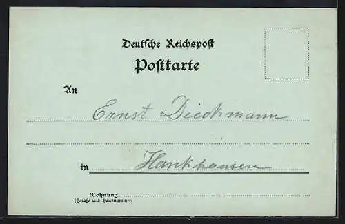 Mondschein-AK Oldenburg / O., Blick auf das Grossherzogl. Hoftheater
