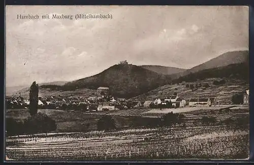 AK Hambach / Hardt, Totalansicht mit Maxburg