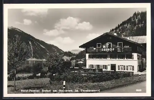 AK Nesselwängle, Tannheimertal, Hotel-Pension Seehof am Haldensee