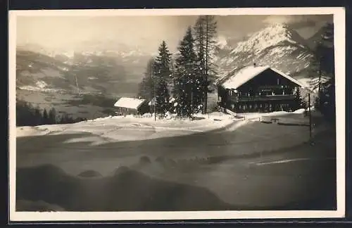 AK Schwaz, Alpenhof Grafenast im Winter