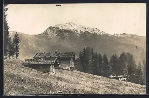 AK Schwaz, Der Alpengasthof Grafenast am Berghang