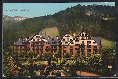 AK Kitzbühel, Blick auf das Grandhotel