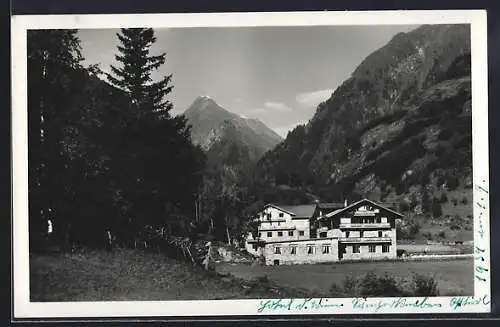 AK Hinterbichl /Prägraten, Hotel-Pension Wiener Sängerknaben