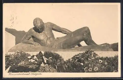 AK Bregenz, Partie am Kriegerdenkmal