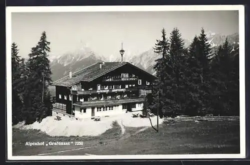 AK Schwaz, Alpengasthof Grafenast im Sommer