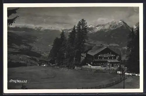 AK Schwaz, Alpengasthof Grafenast im Alpenpanorama