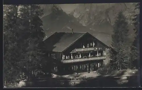 AK Schwaz, Alpengasthof Grafenast im Gebirgspanorama