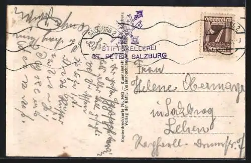 AK Salzburg, Stiftskapelle St. Peter, Richard Stübl