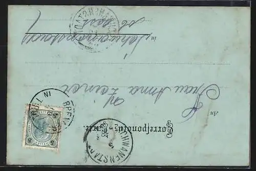 Mondschein-AK Brenner, Der Gasthof Brenner Post, Bahnhof
