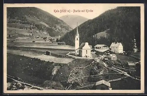 AK Kals, Partie mit Kirche
