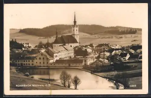 AK Rohrbach, Teilansicht mit Turm